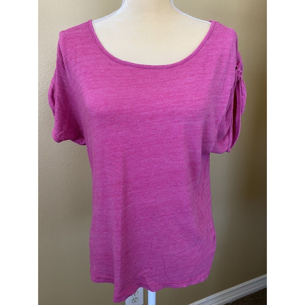 C&C California Pink Short Sleeve Soft Stretch Shirt SZ S